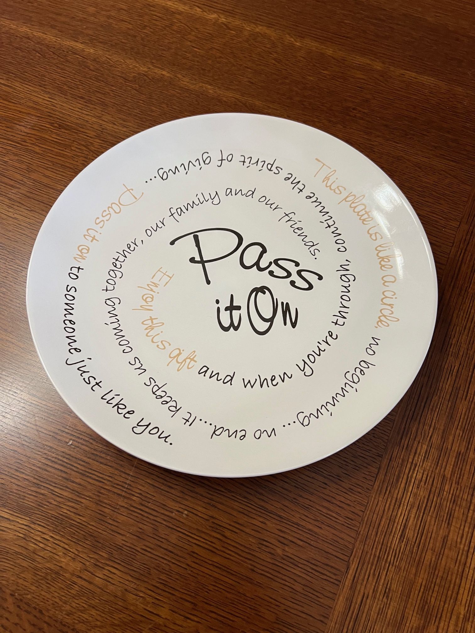Pass It On Sharing Plate