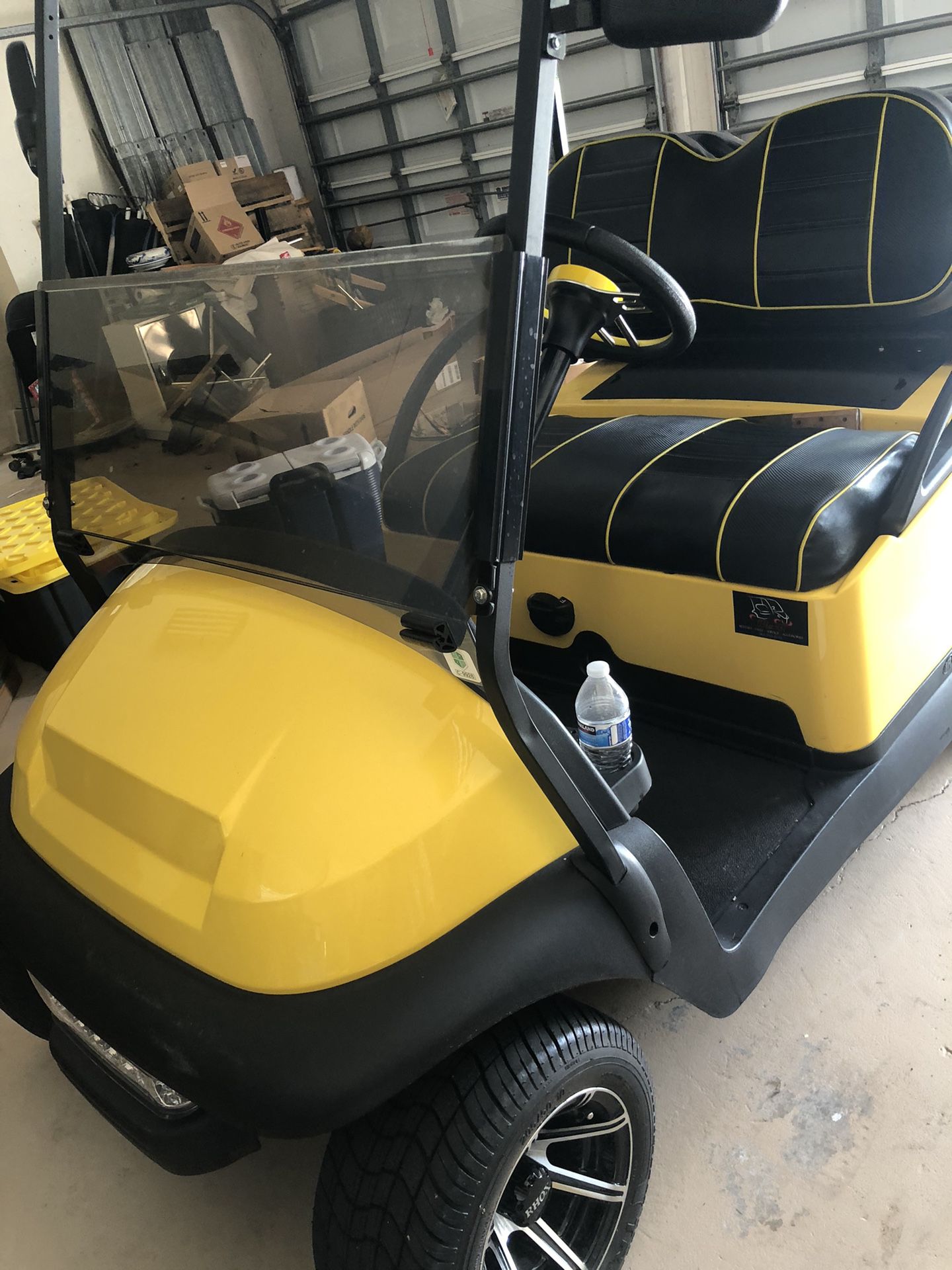 2018 Yellow Club Golf Car Four Seaters 