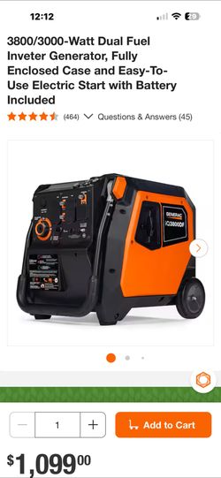 3800/3000-Watt Dual Fuel Inveter Generator