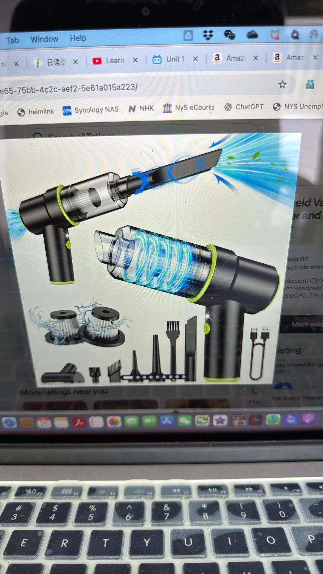 Handheld Vacuum Cleaner and Air Duster