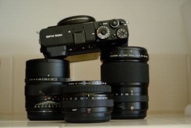 Fujifilm GFX50R + GF23f4 + GF50f3.5 + Mitakon 80f1.6 PLEASE READD