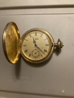 Colibri Gold Plated 17 Jewel Pocket Watch 