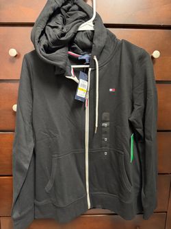 Tommy Hilfiger Black Zip-Up Hoodie Size M