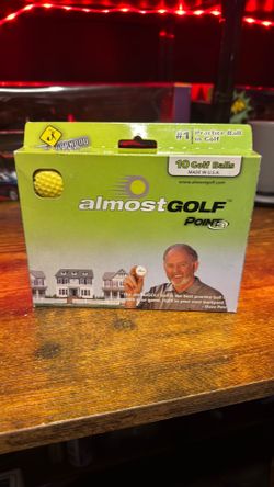 Almostgolf Point3 10 Yellow Foam Golf Balls Limited Flight Practice Adult