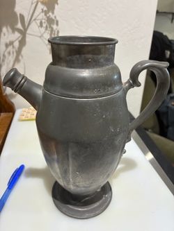 Pewter cocktail shaker