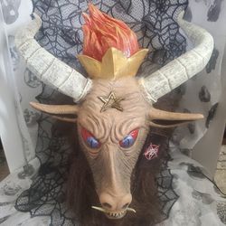 SLAYER  BAPHOMET MASK by Trick or Treat Studios Halloween Goat Licensed Merchandice