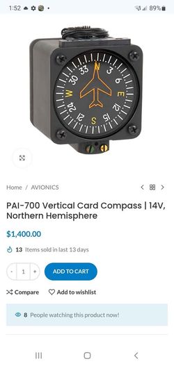 PAI-700 Vertical Card Compass