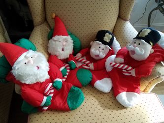 Brand new 4 christmas stockings