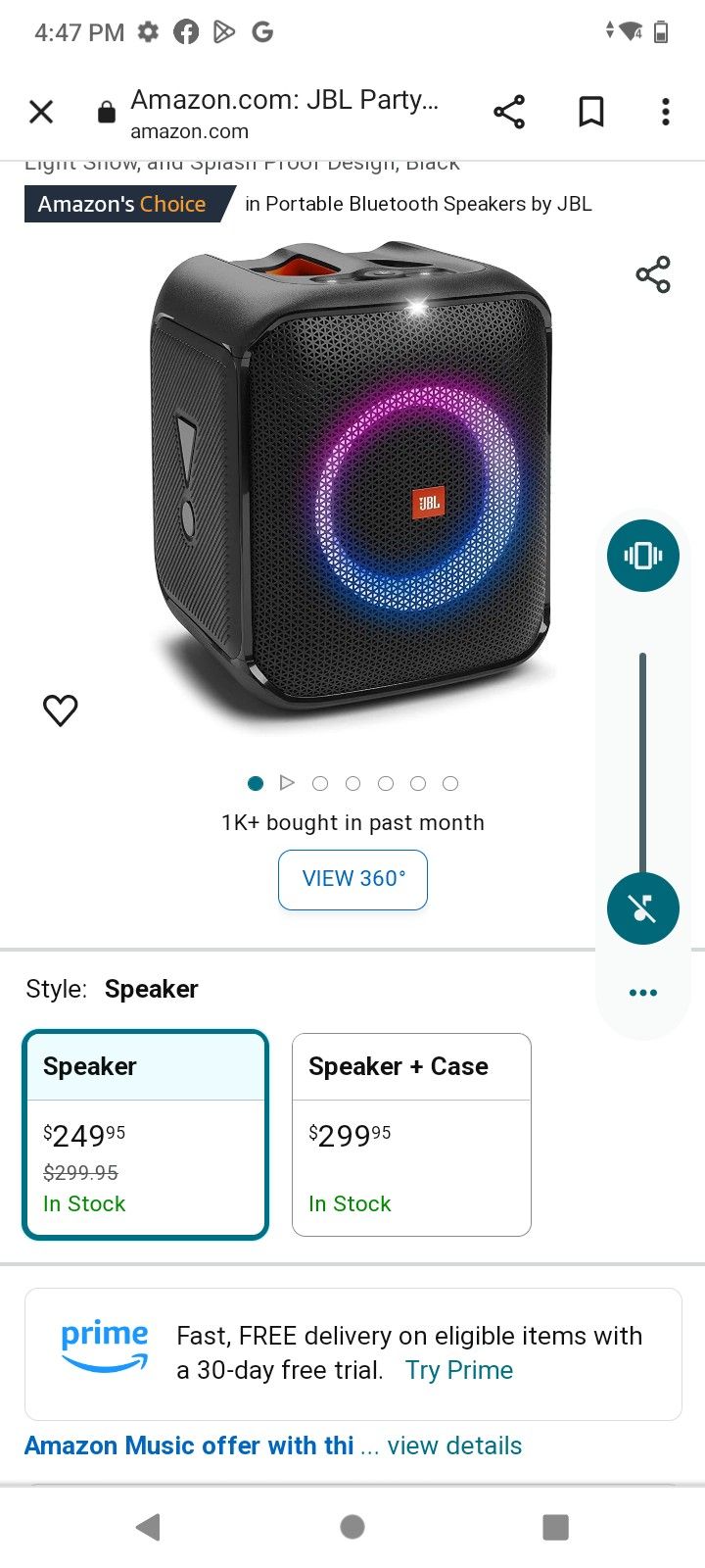 JBL Bluetooth Speaker