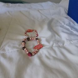 HEYu String beads Charm Bracelets set for Girls exquisite Cute Cartoon Flower Beads Bracelets for woman and Teen girls Adjustable brac