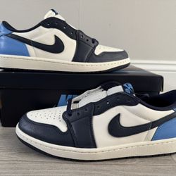 Air Jordan 1 Retro Low OG Obsidian UNC CZ0790-400 Obsidian University Blue Sail Size 12 Shoes NEW w/ Box