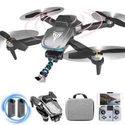 Drone, Drones with camera for adults 4k, Drones for kids 8-12, Brushless Motor, FPV Foldable Drone, Carrying Case, 40 mins Battery Life, Christmas gif