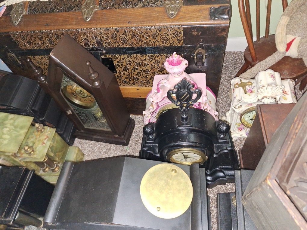 Antique Clocks On All B.O. Please Make Any OfferAmerican' German' French
And many more