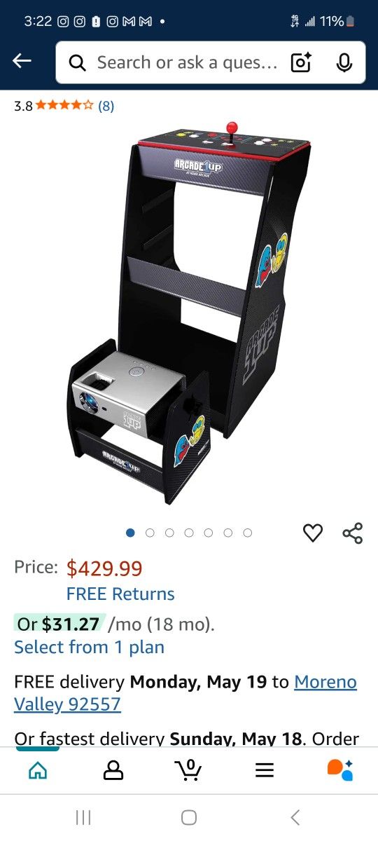 Pac-man Arcade Projector 300 Obo