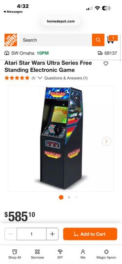 Atari Star Wars Ultra Series Arcade Cabinet