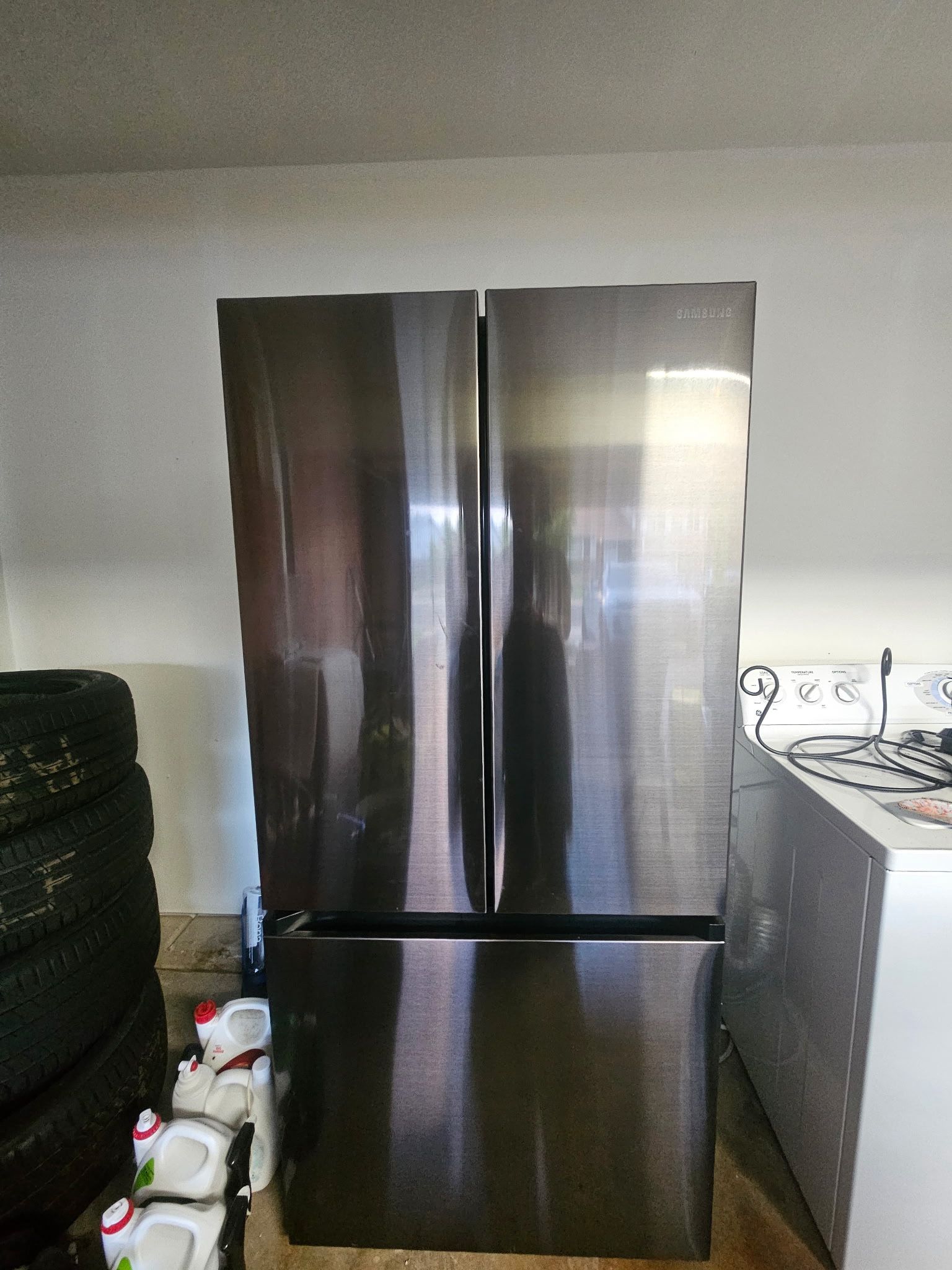 Samsung Counter-Depth French Door Refrigerator – Black Stainless Steel – Like New