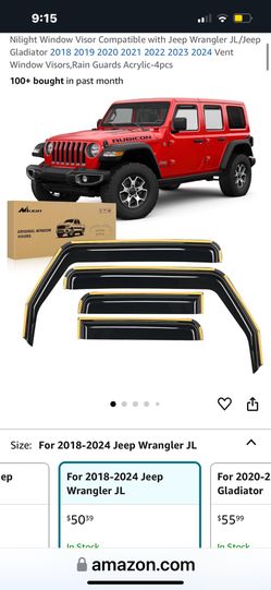 2019 Jeep Wrangler Window Coverings $25 New In Box Never Used