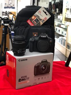 Canon EOS Rebel T7 DSLR Camera with 18-55mm Bundle