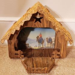 Vintage Nativity Manger Scene