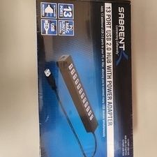 13 Port USB Hub With Power Adapter Sabrent HB-U14P
Highlights
13 USB 2.0 Ports
Data Transfer Rate up to 480 Mb/s
Hot-Swappable
Plug-and-Play
Windows &