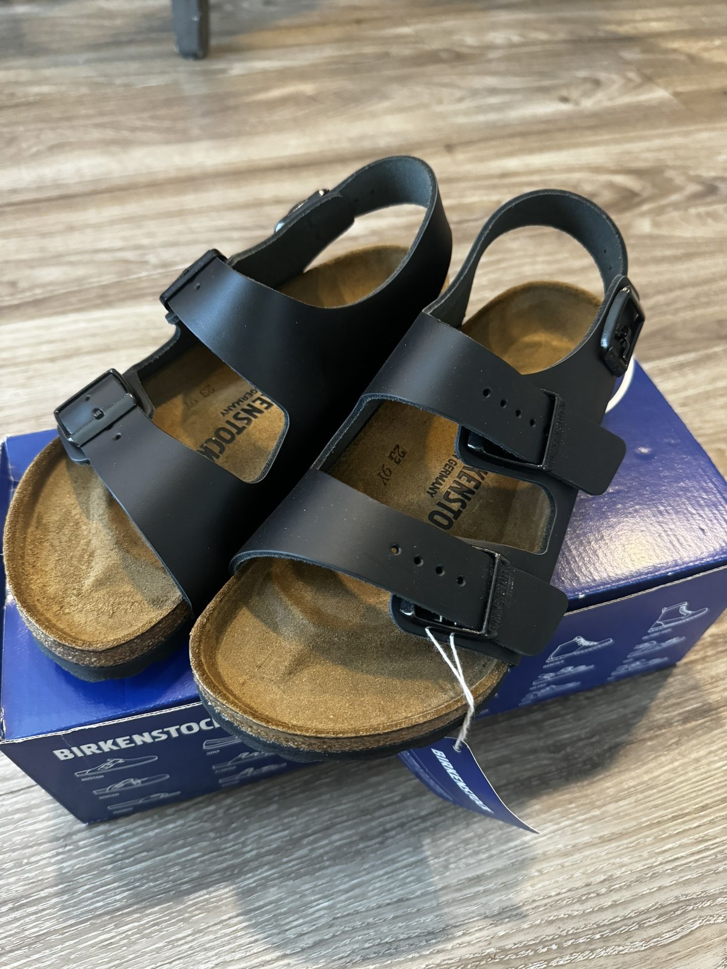 BIRKENSTOCK Milano Black Brand New Never Worn Size 5-5 1/2 $50 OBO