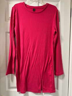 Pink long sleeve dress