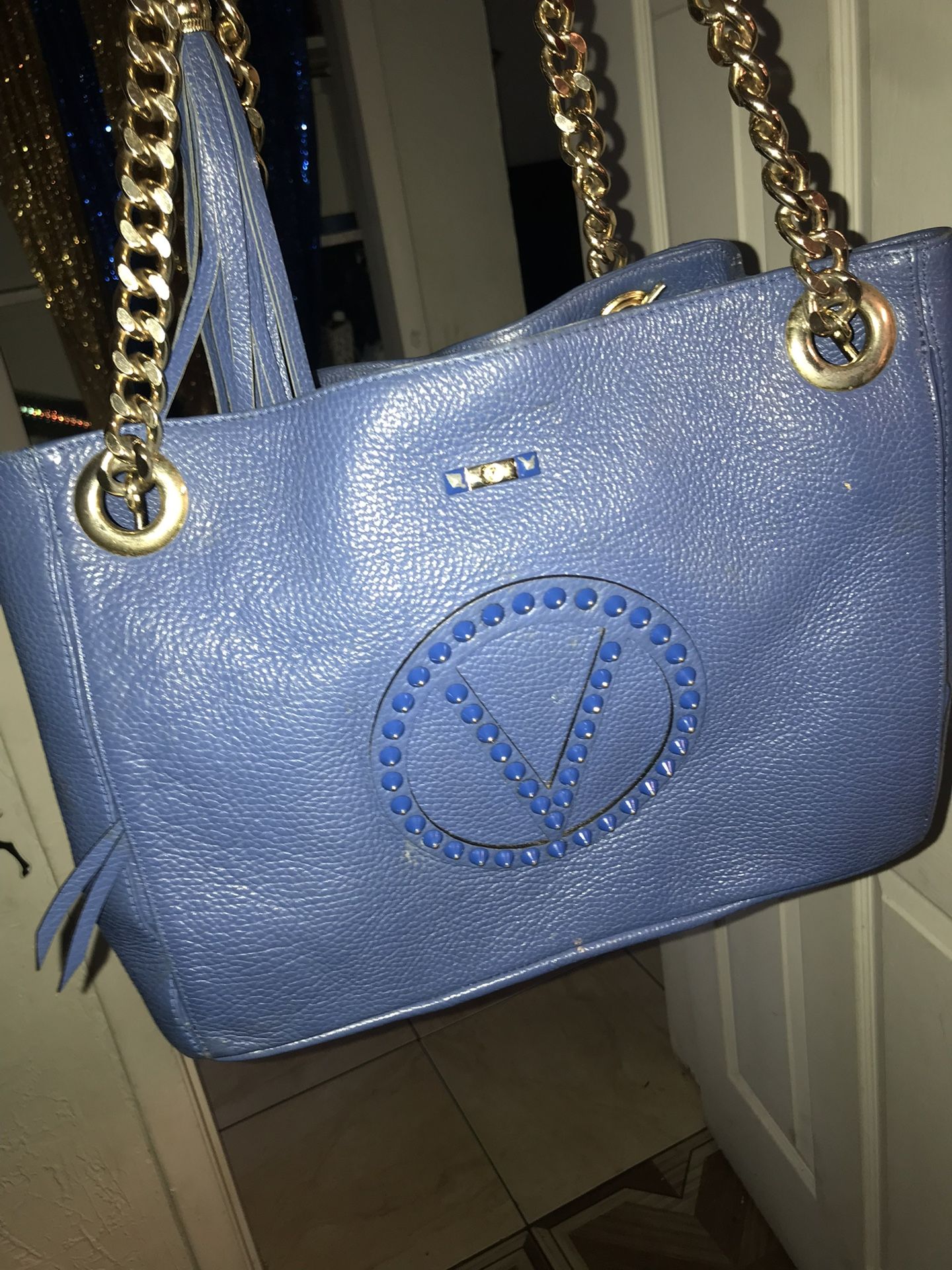 Valentino Blue Tote Bag