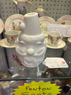 Fenton Santa Fairy Lamp