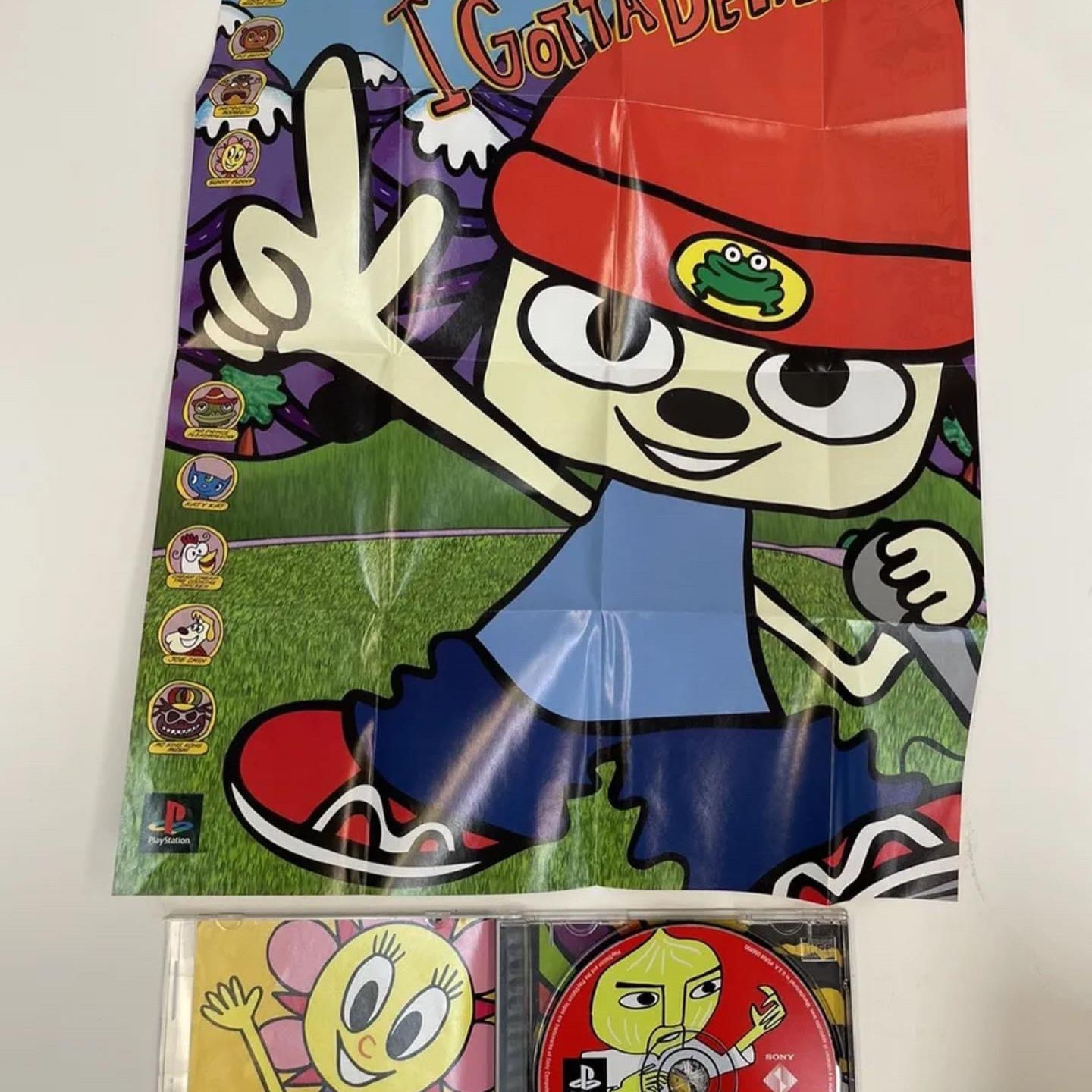 Parappa the Rapper Promo Promotional Cardboard Counter Display Playstation  1 PAL