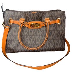  MICHAEL KORS Hamilton Signature Large  Tote Satchel Shoulder Bag 