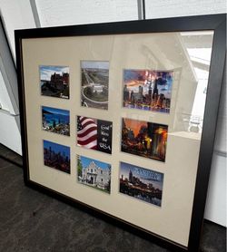 28” x 24” Custom Framed Photo Collage Frame w/ Tru Vue Conservation Glass