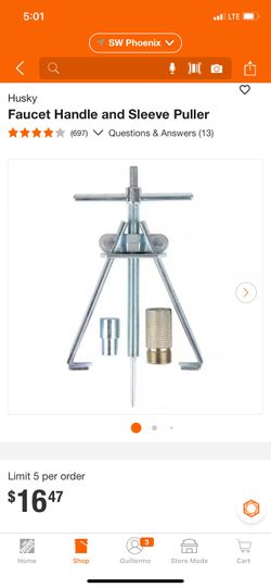 FAUCET HANDLE/COMPRESSION SLEEVE PULLER