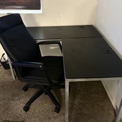 L Shaped Desk And Chair