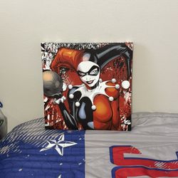 Harley Quinn Decor Wall Art – Great Condition!