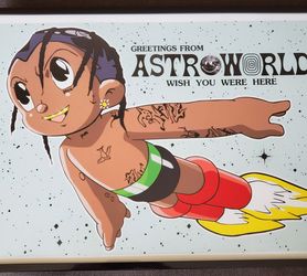 Travis Scott Astroworld custom Supreme Wall Art offwhite frame