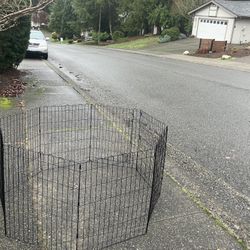 Small Medium Dog Cat Rabbit Bunny Kennel Pet Travel Playpen Collapsible 48” by 48” by 30” High