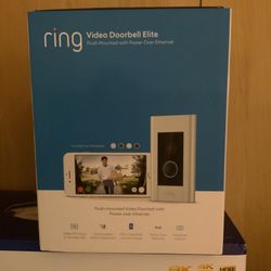 Ring, Video Doorbell Elite Brand New In The Box. The Price Is Firm.