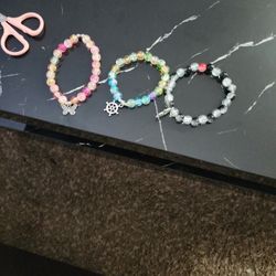 Handmade Glass Bead Bracelets