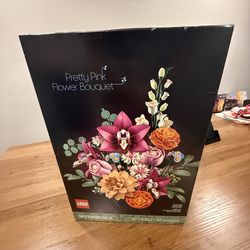 LEGO BOTANICALS PRETTY PINK FLOWER BOUQUET SET 10342
