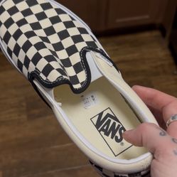 Size 7 Men’s /Womens 8 Vans Checkered Shoes