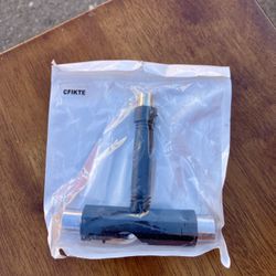 CFIKTE T Skateboard Roller Skate Heavy and T-Tool All in one Screwdriver Socket Multi functions skate tool-Black