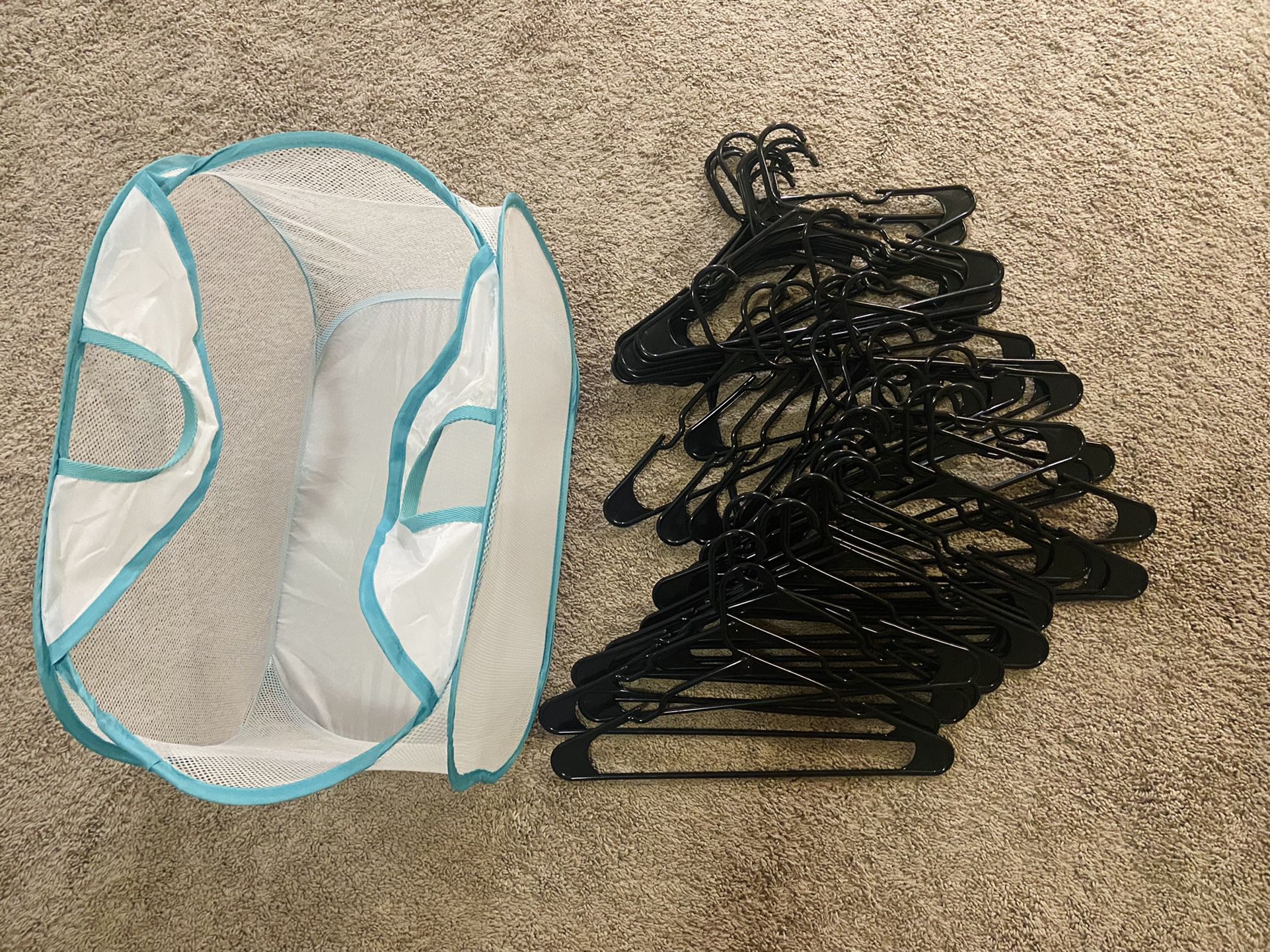 Laundry bag and hangers