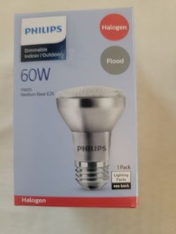 Phillips indoor outdoor medium Base E26 Halogen & Flood 6Pack