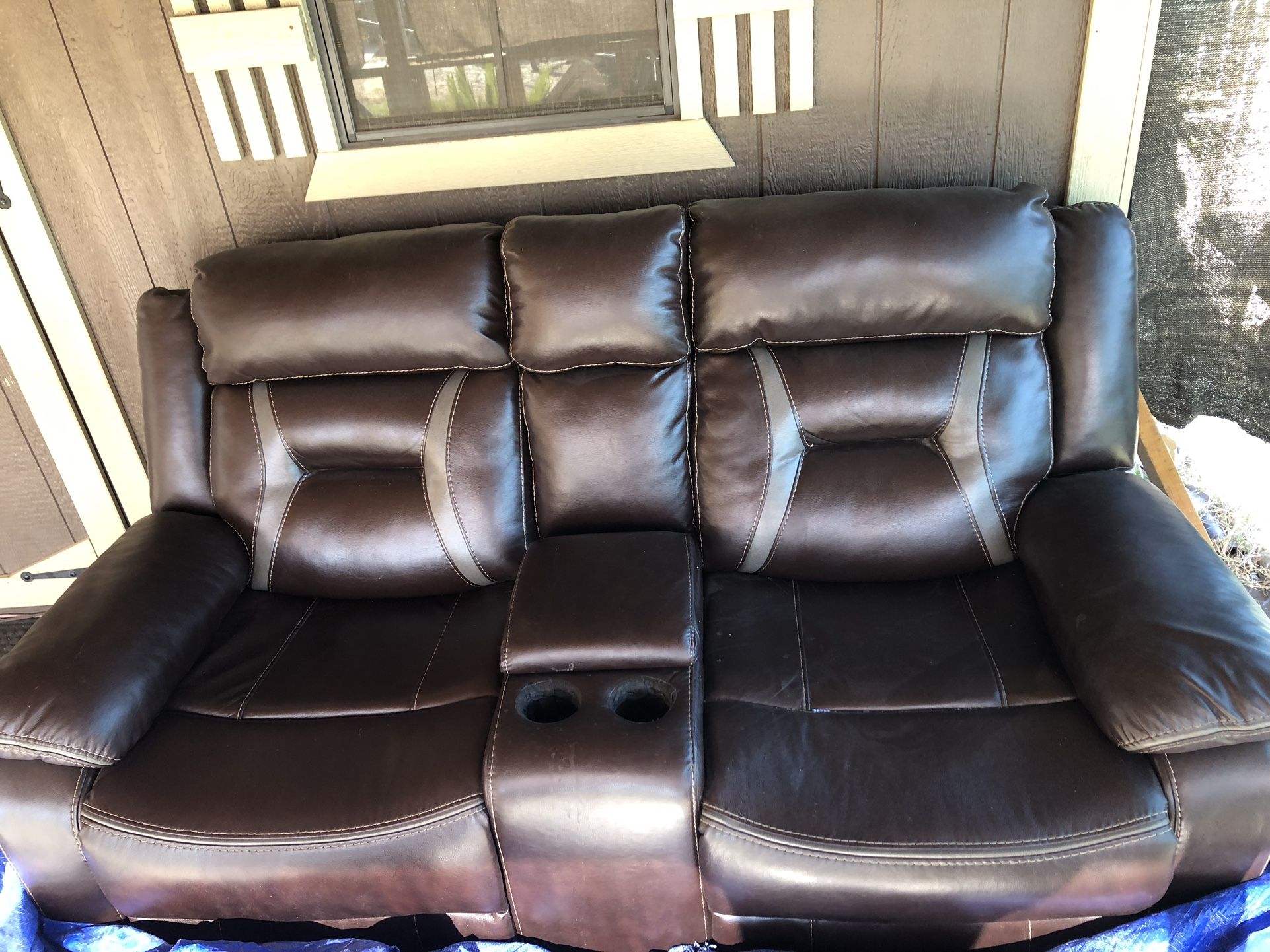 Chocolate Brown Dual Recliners