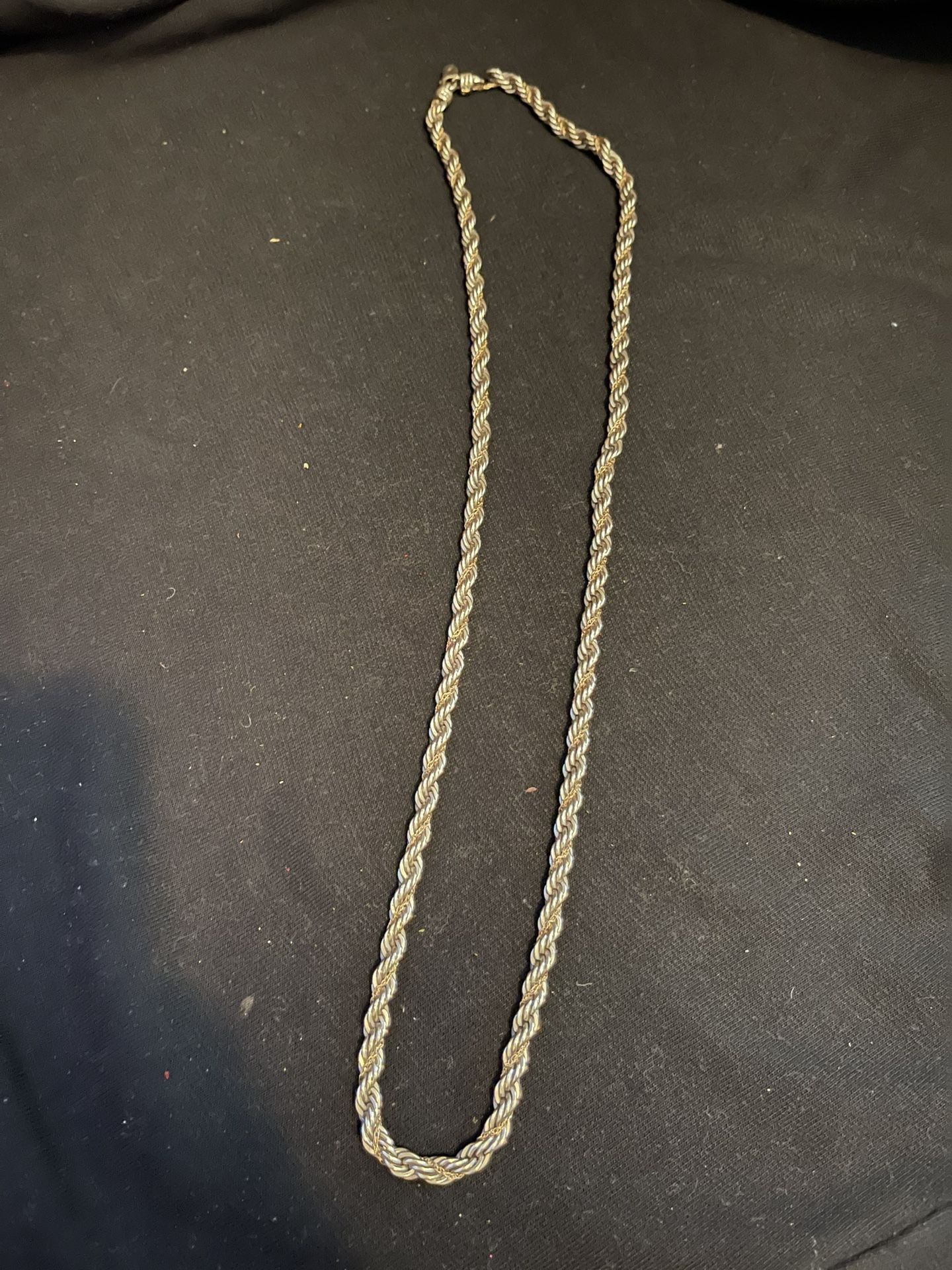 2 in 1 Dual Combo Gold & Silver Rope Necklace