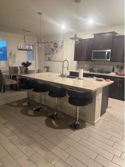 Modern black barstools