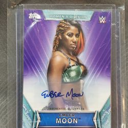 2019 Topps Card WWE Women's Division Purple 90/99 Ember Moon Autograph, Signed