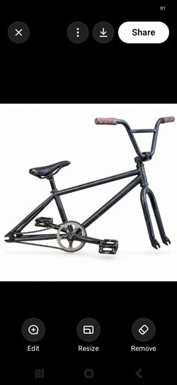 FIT Bike Co 20” BMX Project Bike Frame Fork Bars Crank – Missing Wheels