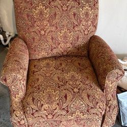 Vintage Red Recliner Chair