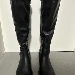 Womens 8M Black Wide Calf Boots Like New!